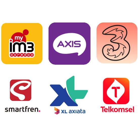 Logo-logo Operator Telpon Seluler Indonesia