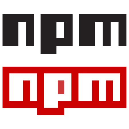 npm (npmjs): a package manager for JavaScript Logo