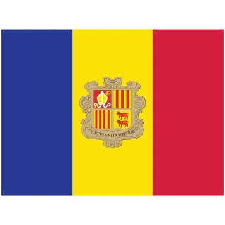 Andorra (Principality of Andorra) Flag Icon