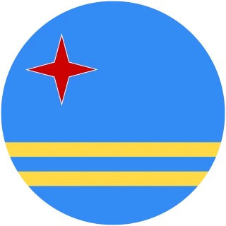 Flag of the Aruba (Circle Flag) PNG, AI, EPS, CDR, PDF, SVG (Circle, Rounded Flag)