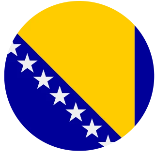 Flag of the Bosnia and Herzegovina (Circle Flag) PNG, AI, EPS, CDR, PDF, SVG (Circle, Rounded Flag)
