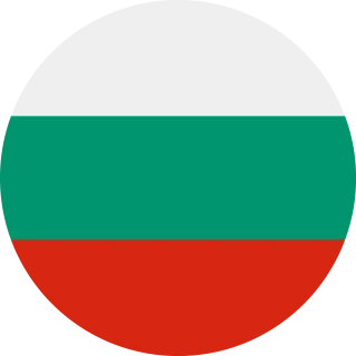 Flag of the Republic of Bulgaria (Circle, Rounded Flag)