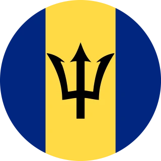 Flag of the Barbados (Circle Flag) PNG, AI, EPS, CDR, PDF, SVG (Circle, Rounded Flag)
