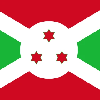 Flag of the Republic of Burundi [Square Flag]