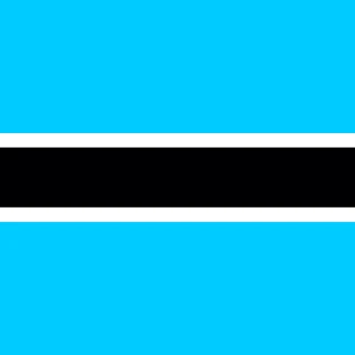 Flag of the Republic of Botswana [Square Flag]