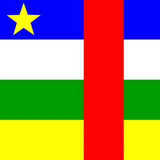 Flag of the Central African Republic Square Flag PNG, AI, EPS, CDR, PDF, SVG [Square Flag]