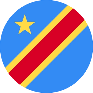 Flag of the Congo (Democratic Republic of the Congo) (Circle Flag) PNG, AI, EPS, CDR, PDF, SVG (Circle, Rounded Flag)