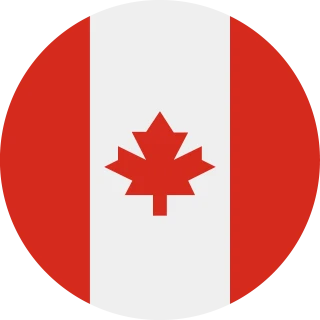 Flag of the Canada (Circle Flag) PNG, AI, EPS, CDR, PDF, SVG (Circle, Rounded Flag)