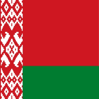 Flag of the Republic of Belarus [Square Flag]