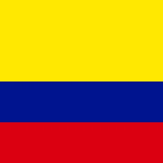 Flag of the Republic of Colombia [Square Flag]