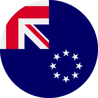 Flag of the Cook Islands (Circle, Rounded Flag)