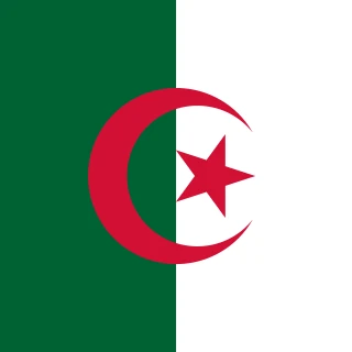 Flag of the People's Democratic Republic of Algeria [Square Flag]