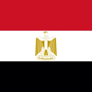 Flag of the Arab Republic of Egypt [Square Flag]