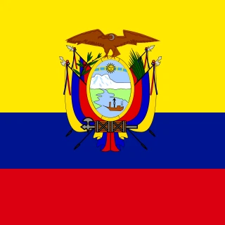 Flag of the Republic of Ecuador [Square Flag]