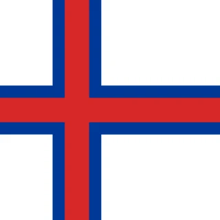 Flag of the Faroe Islands [Square Flag]