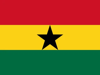 Flag of the Republic of Ghana 