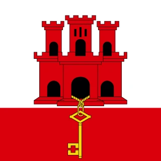 Flag of the Gibraltar [Square Flag]