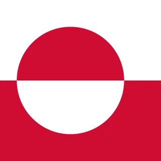 Flag of the Kalaallit Nunaat [Square Flag]