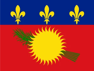 Flag of the Guadeloupe 