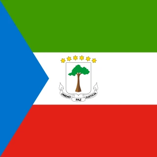 Flag of the Republic of Equatorial Guinea [Square Flag]
