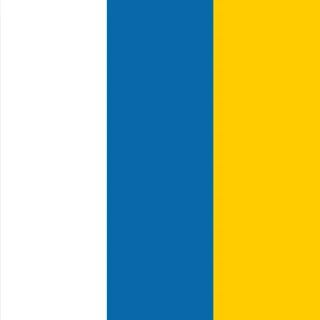 Flag of the IC Canary Islands [Square Flag]
