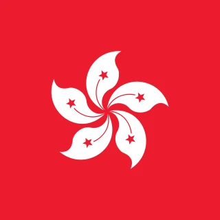 Flag of the Hong Kong Special Administrative Region of China [Square Flag]