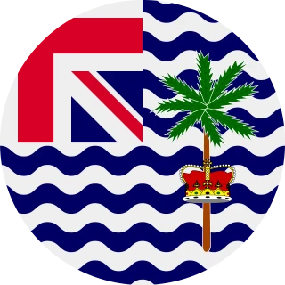 Flag of the British Indian Ocean Territory (Circle, Rounded Flag)