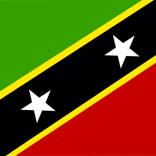 Flag of the Saint Kitts and Nevis [Square Flag]