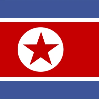 Flag of the Democratic People's Republic of Korea [Square Flag]