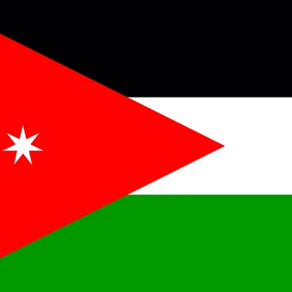 Flag of the Hashemite Kingdom of Jordan [Square Flag]