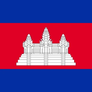 Flag of the Kingdom of Cambodia [Square Flag]