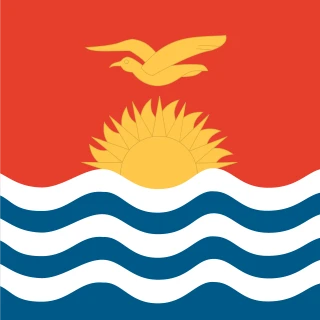 Flag of the Republic of Kiribati [Square Flag]