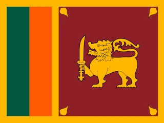 Flag of the LK Democratic Socialist Republic of Sri Lanka 