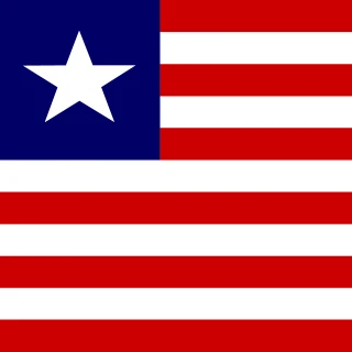 Flag of the Republic of Liberia [Square Flag]