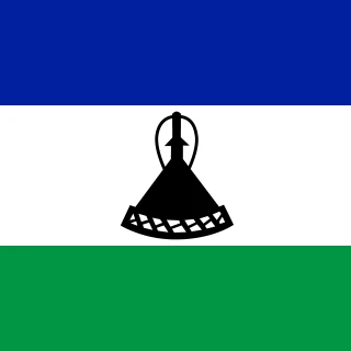 Flag of the Kingdom of Lesotho [Square Flag]