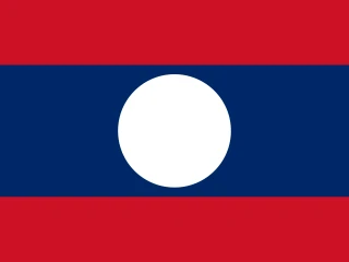Flag of the LA Lao People's Democratic Republic 