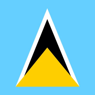 Flag of the Saint Lucia [Square Flag]