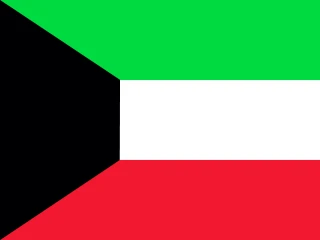 Flag of the KW State of Kuwait 