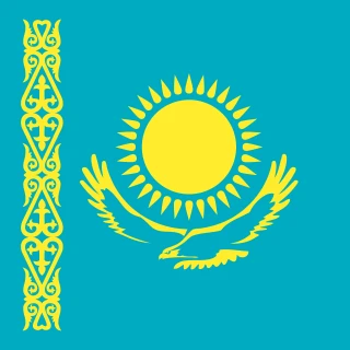 Flag of the Republic of Kazakhstan [Square Flag]