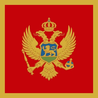 Flag of the Montenegro [Square Flag]