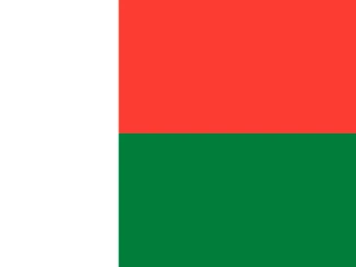 Flag of the MG Republic of Madagascar 