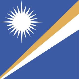 Flag of the Republic of the Marshall Islands [Square Flag]