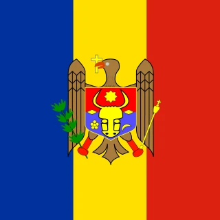Flag of the Republic of Moldova [Square Flag]