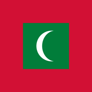 Flag of the Republic of the Maldives [Square Flag]