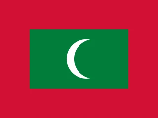 Flag of the MV Republic of the Maldives 