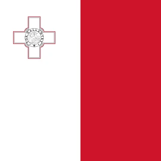 Flag of the Republic of Malta [Square Flag]