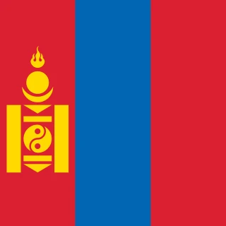 Flag of the Mongolia [Square Flag]