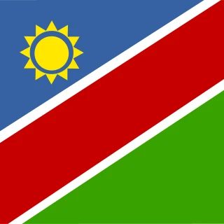 Flag of the Republic of Namibia [Square Flag]