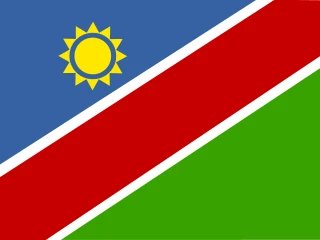 Flag of the NA Republic of Namibia 