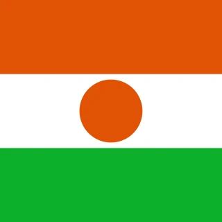 Flag of the Republic of the Niger [Square Flag]